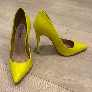 Steve Madden Bright Yellow Heels